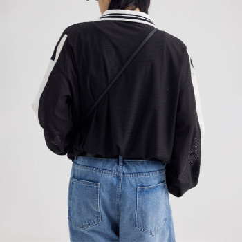 Long sleeve mesh jersey | High-quality digital print | Loose lapel collar polo | Streetwear supplier