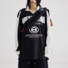 Long sleeve mesh jersey | High-quality digital print | Loose lapel collar polo | Streetwear supplier