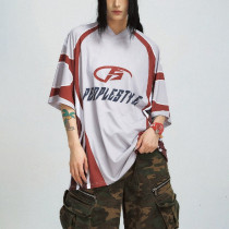 Polyester sports t-shirts | V-neck unisex jersey | U.S. bestseller | Streetwear manufacturer