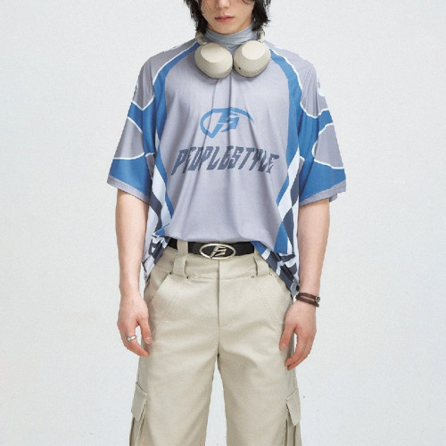 Polyester sports t-shirts | V-neck unisex jersey | U.S. bestseller | Streetwear manufacturer