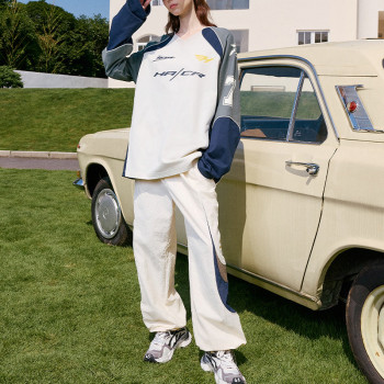 Colourblock nylon tops | Streetwear manufacturer | Mens long sleeve sports jersey | Digital printed