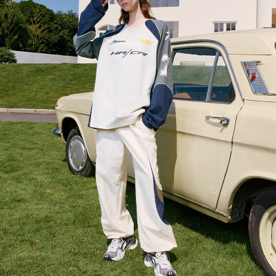 Colourblock nylon tops | Streetwear manufacturer | Mens long sleeve sports jersey | Digital printed