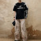 Embroider logo | Streetwear supplier | Fashion street motorcycle tops | Patchwork sport long-sleeve