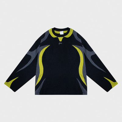 Men cotton waffle top | Streetwear supplier | Lightweight sport long sleeve | Blank | Embroider logo