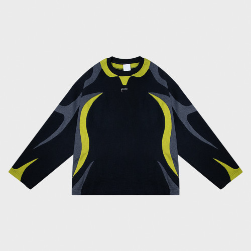 Men cotton waffle top | Streetwear supplier | Lightweight sport long sleeve | Blank | Embroider logo