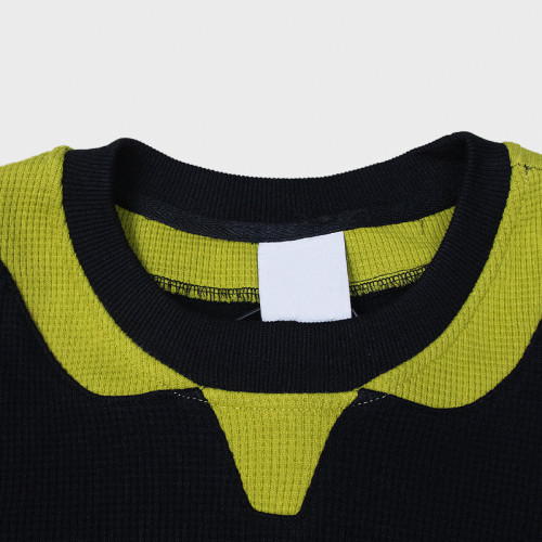 Men cotton waffle top | Streetwear supplier | Lightweight sport long sleeve | Blank | Embroider logo