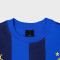 Men 100%cotton soccer jersey | Blue striped sports t-shirt | Badge printed | Custom World Cup jersey