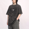 Spider embroidery t-shirts | Heavyweight | Summer fashion t-shirts | Acid wash | Streetwear supplier