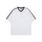 Garment supplier | Cotton v-neck sports t-shirts | Unisex striped tee | Loose fit activewear