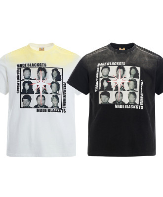 Garment factory | Retro faded unisex print t-shirt | Street art graphic tee | Wash punk style tshirt