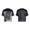 Oversized streetwear tee | Basketball jersey | Apparel factory | V-neck satin t-shirt | Printing