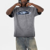 Streetwear supplier | Washed gray t-shirt for men | Heavy cotton t-shirt | 3D embroidery logo tshirt