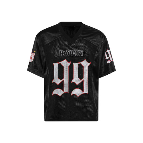 Apparel supplier | Unisex v-neck mesh t-shirts | Digital printed t-shirts | Black jersey t-shirts