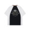 Colourblock polyester top | Clothing factory | Men plus size jersey t-shirt | Digital print | V-neck
