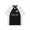 Colourblock polyester top | Clothing factory | Men plus size jersey t-shirt | Digital print | V-neck