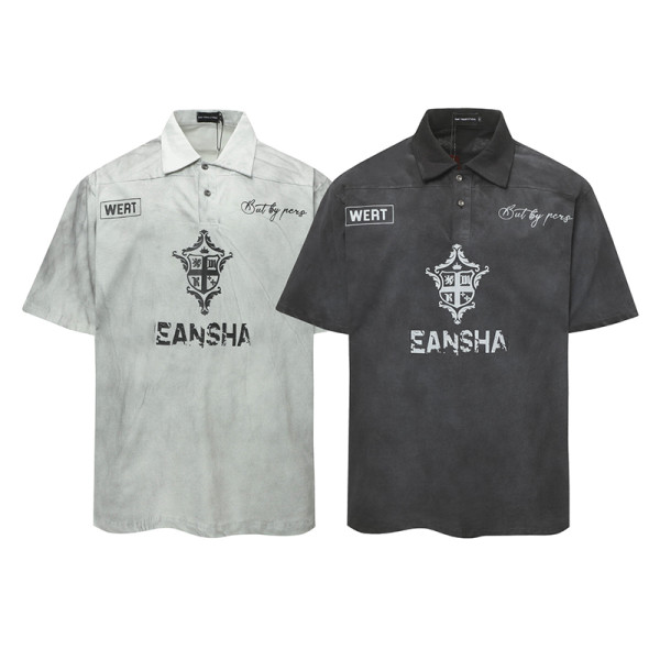 Polo t-shirt supplier | Men retro street t-shirts | Washed polo tee | Eco-friendly polo | Print logo