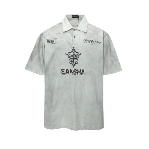 Polo t-shirt supplier | Men retro street t-shirts | Washed polo tee | Eco-friendly polo | Print logo