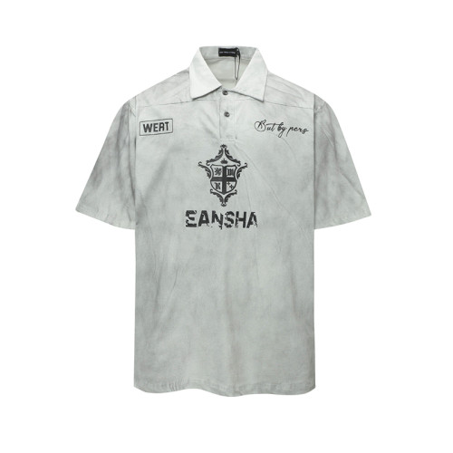 Polo t-shirt supplier | Men retro street t-shirts | Washed polo tee | Eco-friendly polo | Print logo