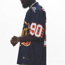 Men oversize football jersey | Fashion-forward | Sport number print tee | Polyester | Tshirt factory