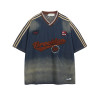 Garment factory | Streetwear denim t-shirts | Towel embroidery graphic tee | V-neck jersey | Washed