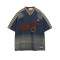 Garment factory | Streetwear denim t-shirts | Towel embroidery graphic tee | V-neck jersey | Washed