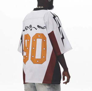 Jersey factory | Sports number 90 print graphic tee | Fashion-forward football jersey | Oversize fit