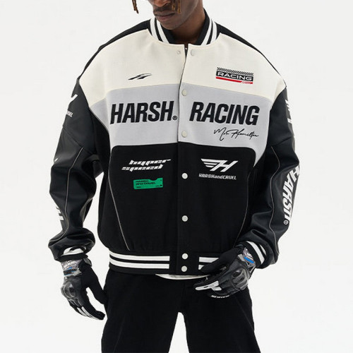 Race-style baseball jacket | Pilot colorblock jacket | Stylish print street jacket | Jacket factory