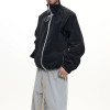 Black lightweight jacket | Stand-up collar sports jacket | Windproof casual jacket | Jacket factory