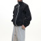 Black lightweight jacket | Stand-up collar sports jacket | Windproof casual jacket | Jacket factory