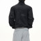 Black lightweight jacket | Stand-up collar sports jacket | Windproof casual jacket | Jacket factory