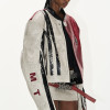 Vintage racing jacket | Colorblock leather jacket | Heavyweight motorcycle jacket | Jackets factory