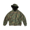 Camo distressed jacket | Army green hooded jacket | Thick winter lambswool jacket | Jackets factory