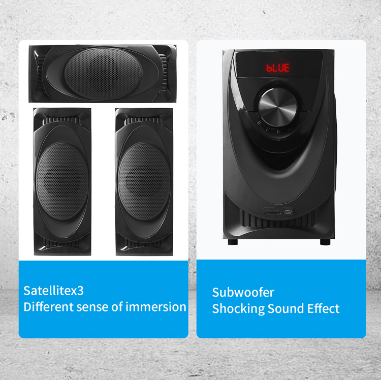 Sistemas de audio doméstico 3.1 personalizados con AS-C360 inalámbrico