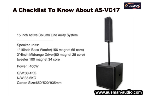 الخلاط متعدد الوظائف لمكبر صوت صفيف محمول يعمل بالطاقة AS-VC16