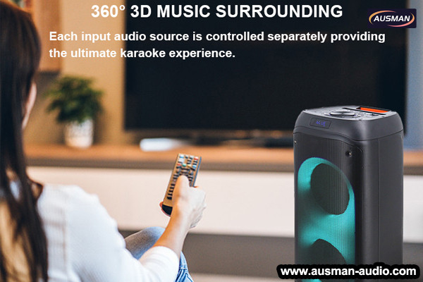 Party speaker with music surrouding AUSMAN AS-2801