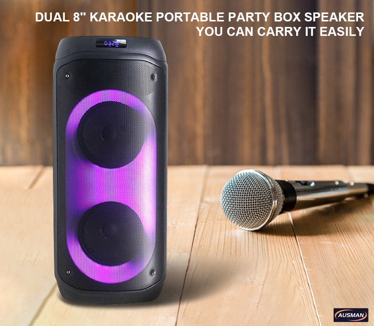 Dual 8" Bluetooth Waterproof Speaker AS-2801