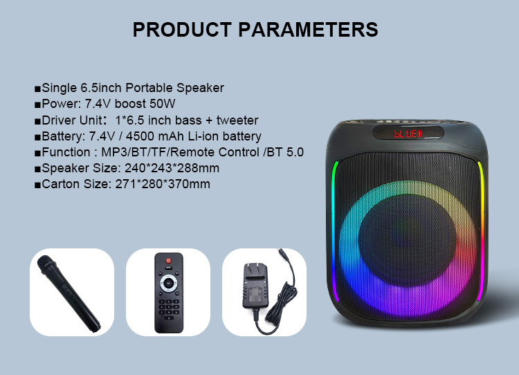 The side view of Portable karaoke Machine Made In China AS-1209