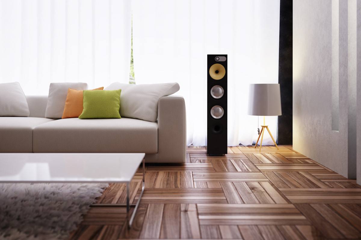 standing-floor speaker at home