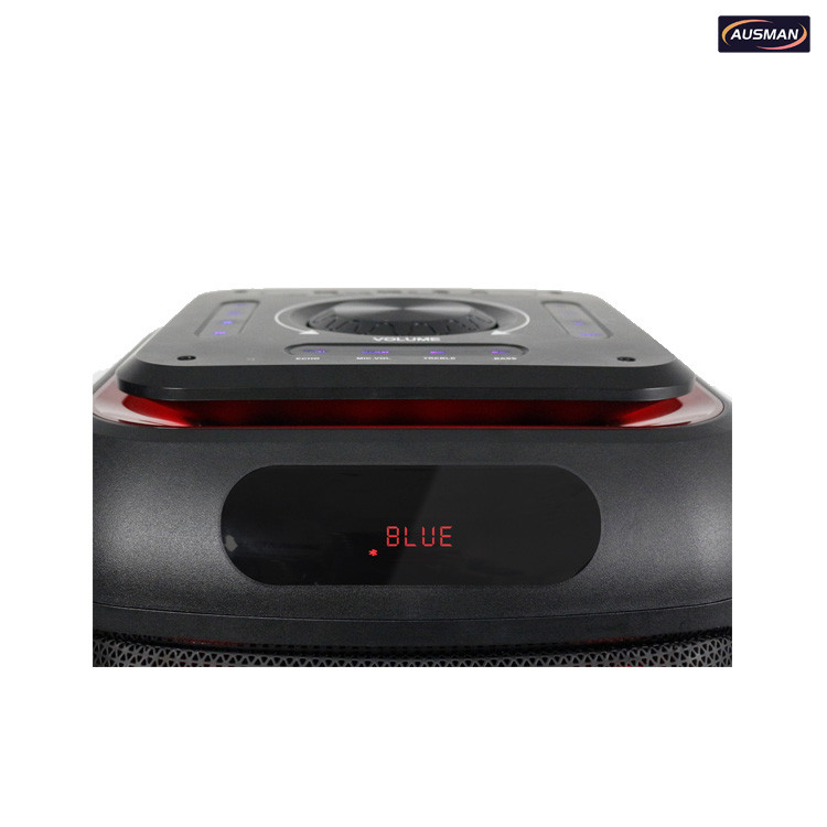 The LCD of AUSMAN 12 inch Bluetooth Floor Standing Speaker AS-PS27