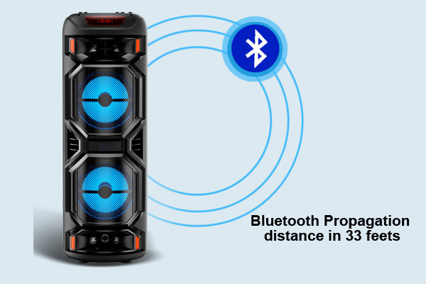 towe speaker connected with bluetooth
