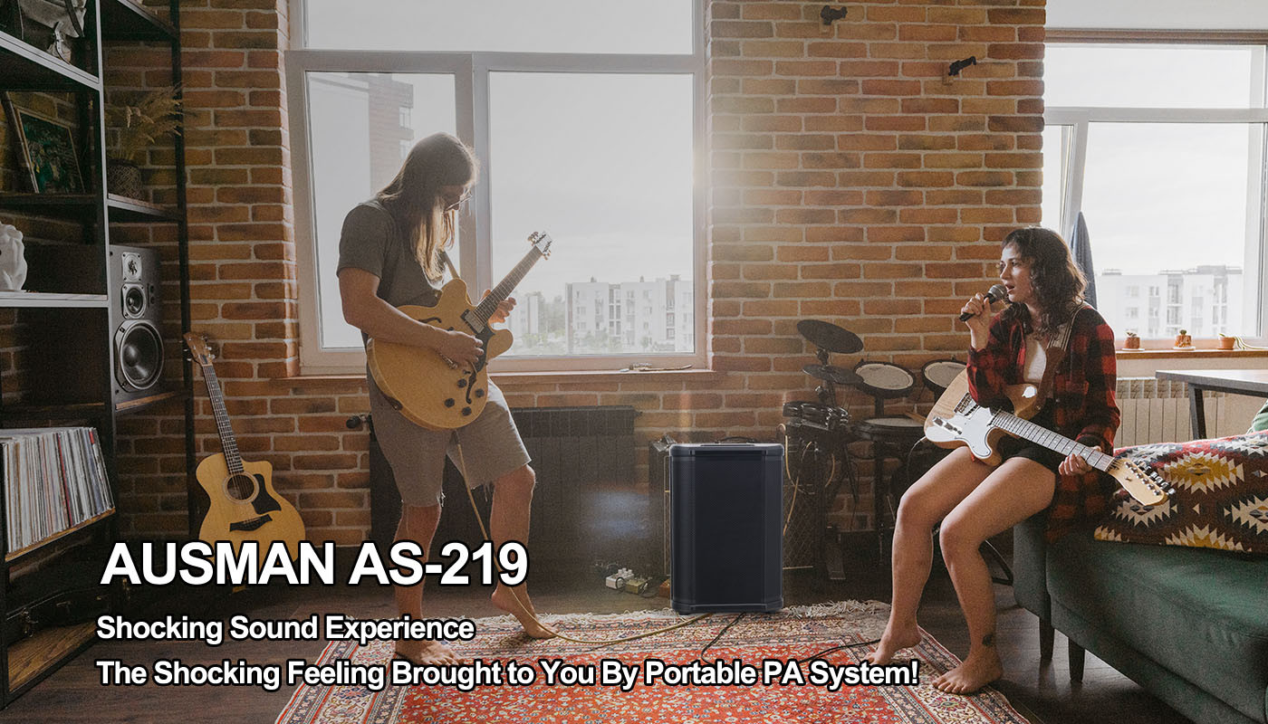 portable PA system used for guitar AMP