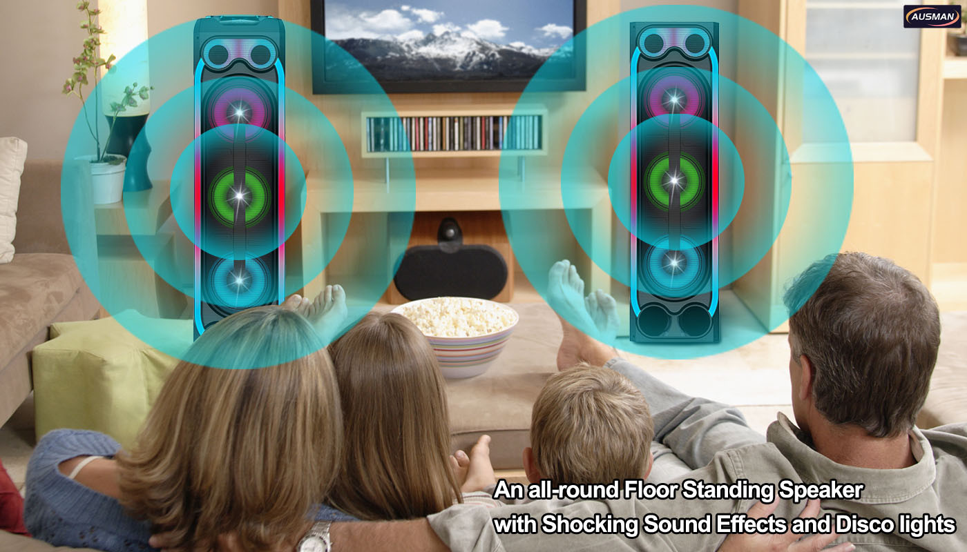 home theater floor standing tower speaker AS-PS25
