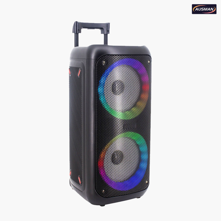 Portable Bluetooth Speaker With Wheels AS-0808L with RGB