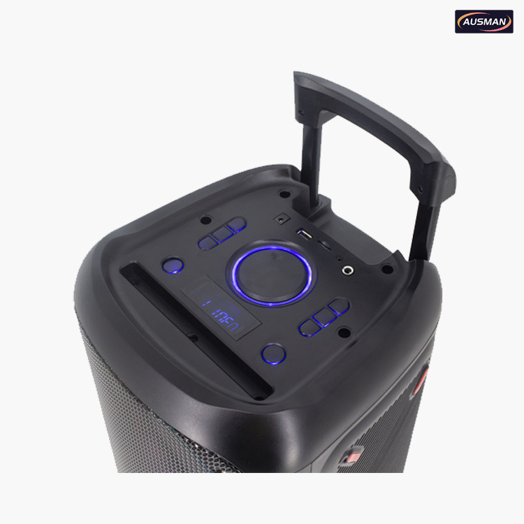 the amplifier of Portable Bluetooth Speaker With Wheels AS-0808L