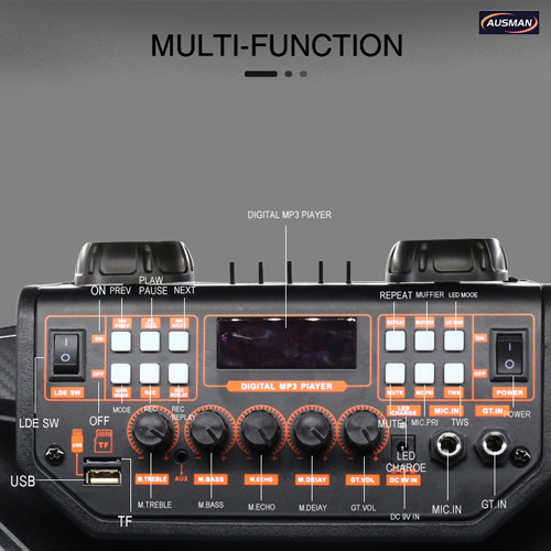 Multi-function amplifier of Bluetooth Party Speakers AS-1518