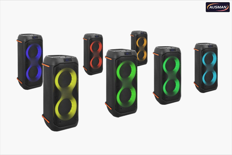 Wireless portable Bluetooth speaker with 