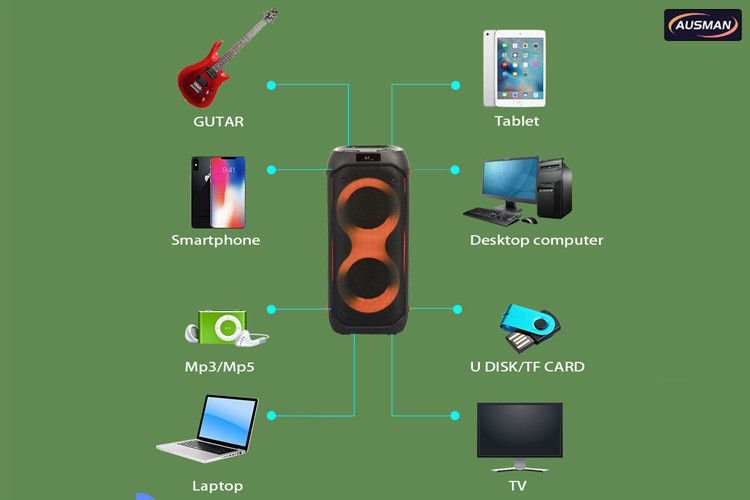 Wireless Bluetooth Speaker AS-2601 connects with other devices