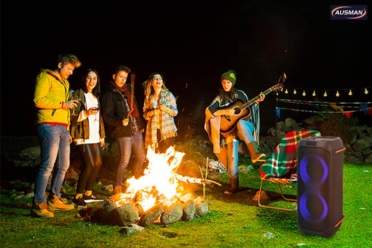 Wild bonfire party