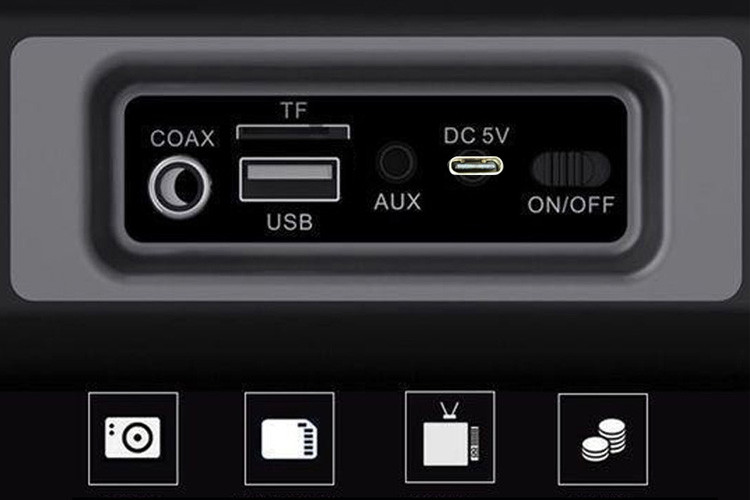 inputs of the sound bar