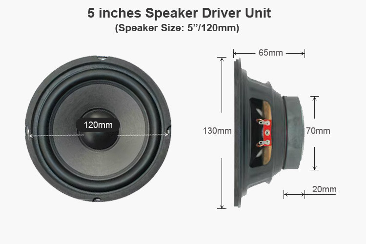 the size of 5 inches Speaker Driver Unit